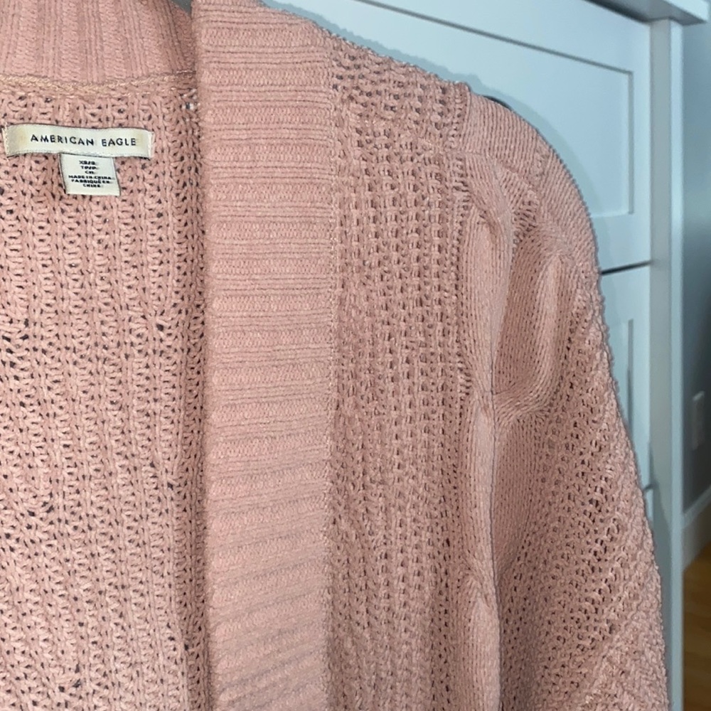 Soft Pink Knit Cardigan
